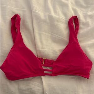 L*Space Monroe Bikini Top Magenta Sz S